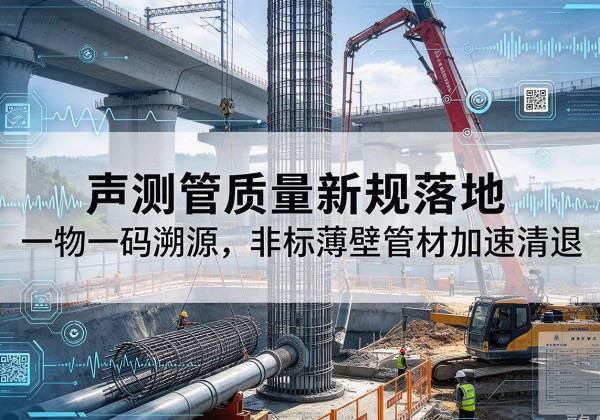 潞城声测管质量新规落地，一物一码溯源，非标薄壁管材加速清退